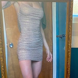 Sexy sequin mini dress.